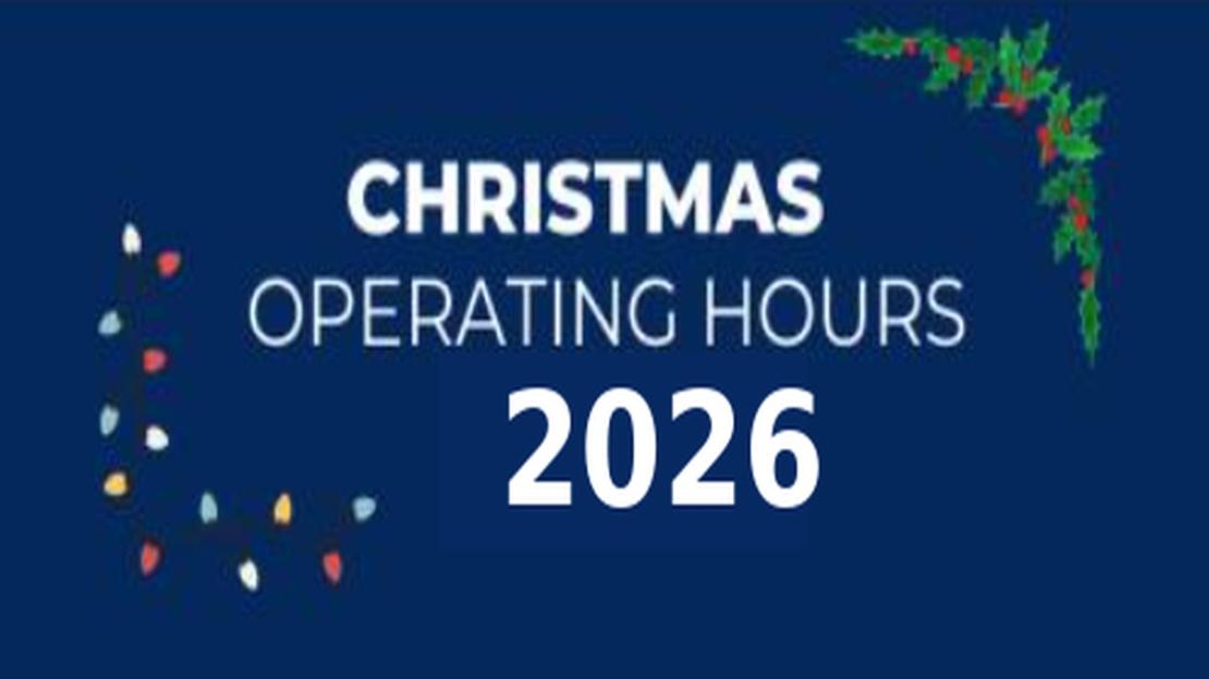Ace Express Freight Christmas Operating Hours Cover