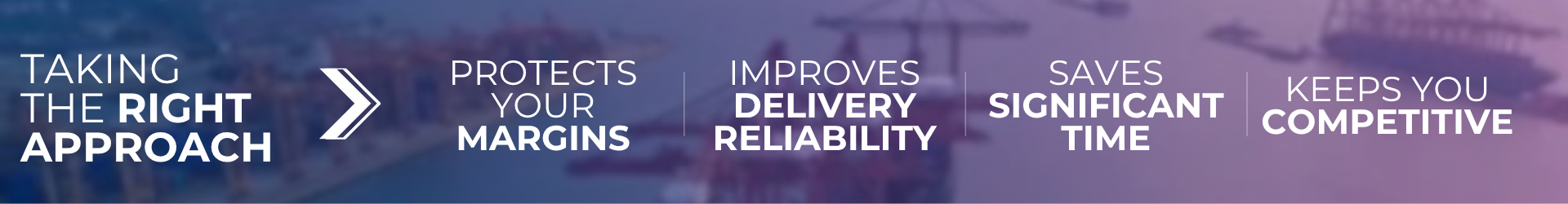Photo of irish freight shipment with text "Taking the right approach protects your margins, improves delivery reliability, saves significant time, and keeps you competitive"